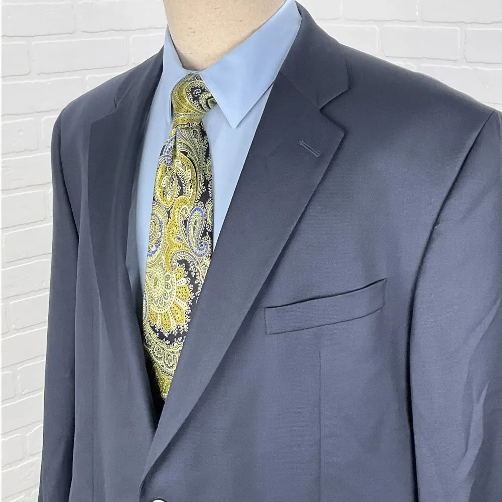 Jack Victor Blazer Men 48L Blue Gibson Super 110s Wool Clasisc Career‎ Canada